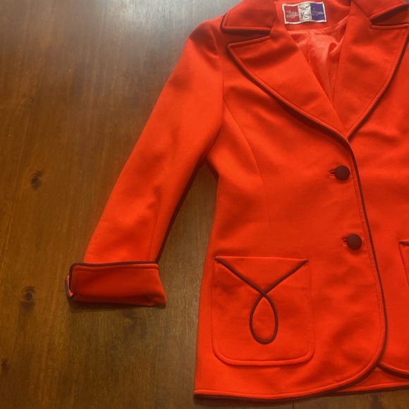 Vintage Lilli Knit Ann Red Jacket - Picture 5 of 15
